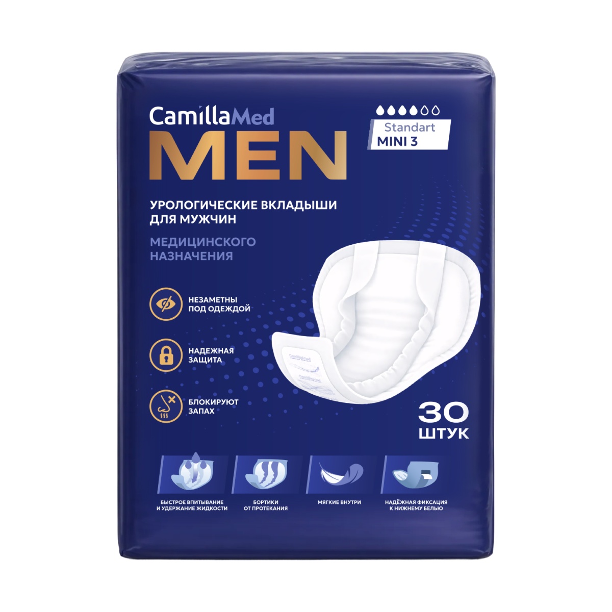 Мужские вкладыши CamillaMed MEN Mini